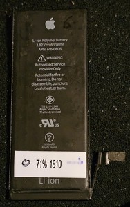 Original Akku iPhone 6  1810mAh wie APN 616-0806 71% Kapaz.gemessen
