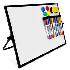 - Dry Erase Board, 16" x 12" Magnetic Desktop Whiteboard with Stand,10 Marker...