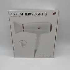 T3 Featherweight 3i Professional Ionic Hair Dryer - White - NEW
