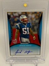 2008 Bowman Chrome Jerod Mayo Auto Rookie RC SP /10