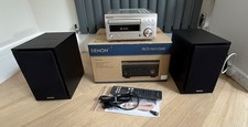 Denon D-M41DAB Mini Hifi System CD Player Speakers Audio Receiver Bluetooth MINT