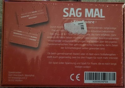 Neu & OVP:  ''Sag mal'' - Spiel für Paare, perfektes Geschenk!