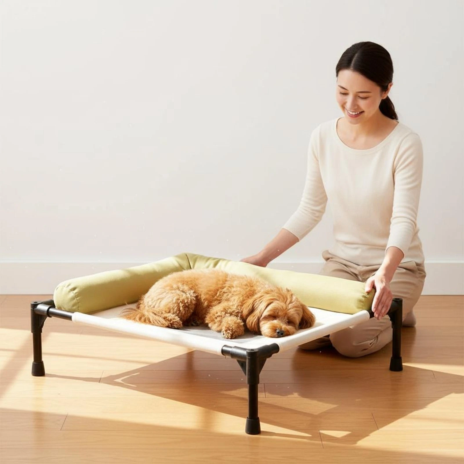 Breathable Elevated Pet Bed Moisture-Resistant Raised Dog Raised Pet Bed Indoor