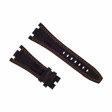 28MM LEATHER BAND STRAP FOR 42MM AUDEMARS PIGUET ROYAL OAK OFFSHORE BLACK OS
