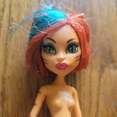 MATTEL MONSTER HIGH NUDE FREAKY FIELD TRIP TORALEI CAT DOLL FOR OOAK  