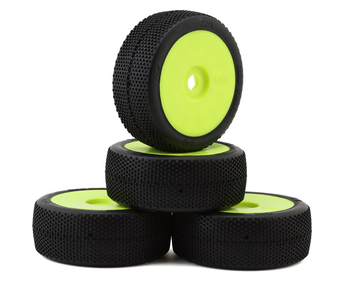 TZO Tires 201 1/8 Buggy Pre-Glued Tire Set (Yellow) (4)🌟✨25 Years on eBay! 250,000+ feedback!✨🌟