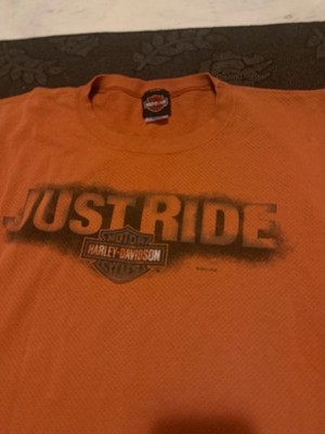 Harley-Davidson Black Jack Florence SC Just Ride Orange Mesh Sleeveless Shirt