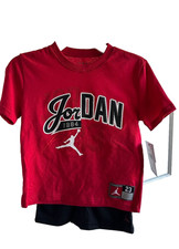 NWT 48 NIKE Air Jordan Cotton blend Shorts  T-Shirt Boys Set Size 6