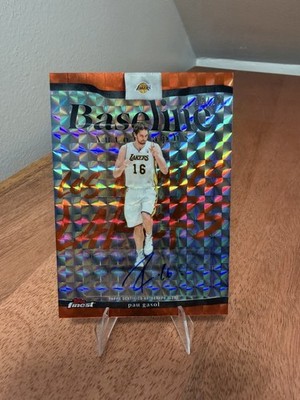 Pau Gasol 2025-26 Topps Finest Baseline Orange Geometric Auto /15