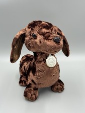 Vintage Dan Dee Collectors Choice Brown Dachshund Weiner Dog 10" Stuffed Animal