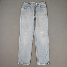 Vintage 90s Levis 512 Jeans Women 13 Fits 8/9 Blue Straight Leg Grunge Biker