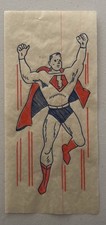 Original Vintage 1955 Superhero Comic Hero Lightening Shazam Iron On Transfer