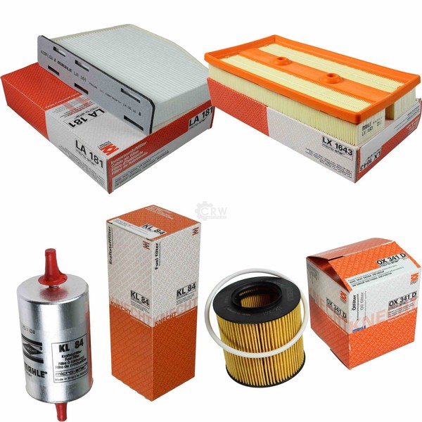 Mahle Kraftstofffilter KL 84 Innenraum LA 181 Luft LX 1643 ÖLfilter OX 341D-image