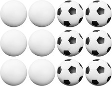 Foosball Balls - Red Textured, Black  White Soccer, White, Glow Balls   for Sta