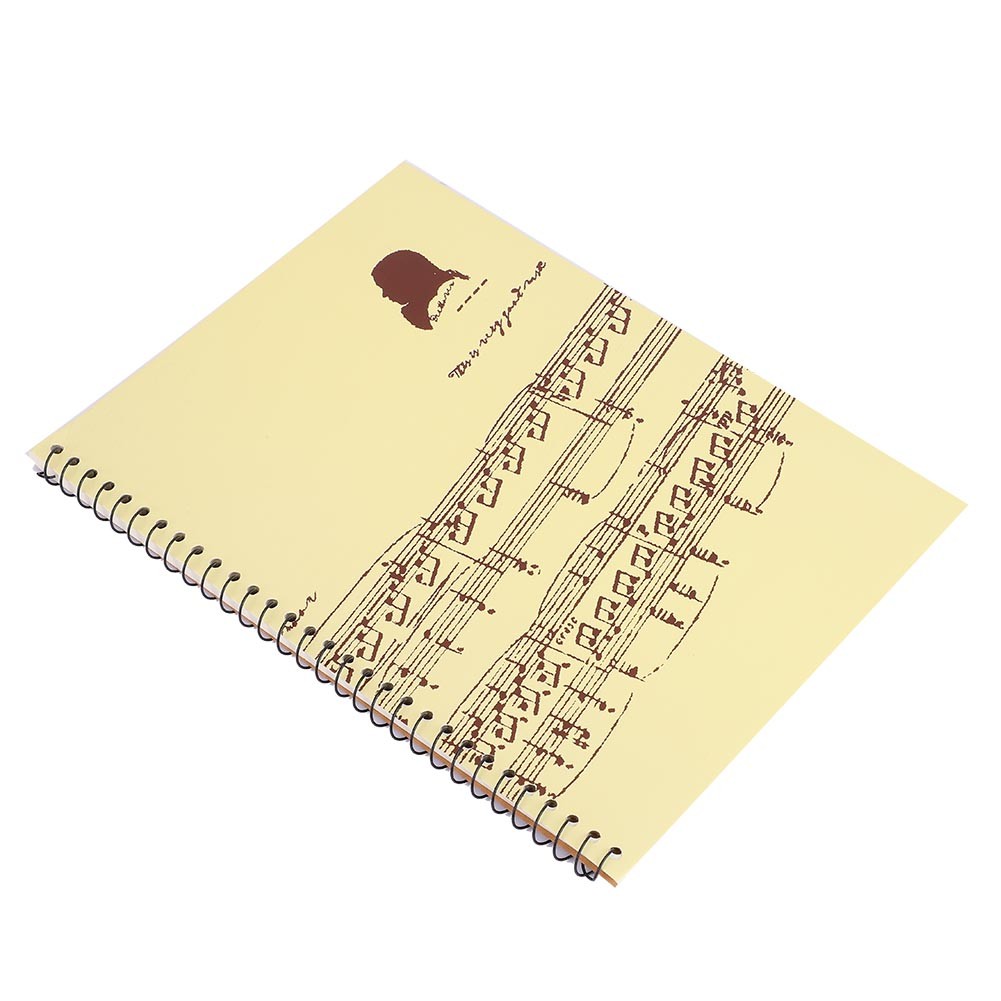 50 Pages Musical Notation Staff Notebook Music Manuscript Writing Paper (Yel BAJ