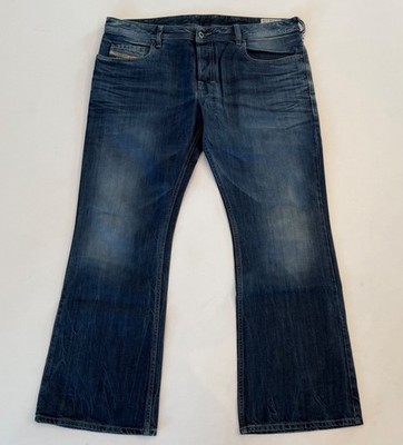 Diesel Industry Zathan Jeans W36 L30 008M2 Regular Bootcut Dunkel Blau