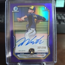 2026 Bowman Josh Knoth Chrome Purple Refractor Auto /250 CPA-JK Brewers