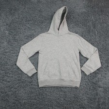 H M Hoodie Kids 12/14 Gray Pullover Fleece Hooded Unisex Crewneck NWT