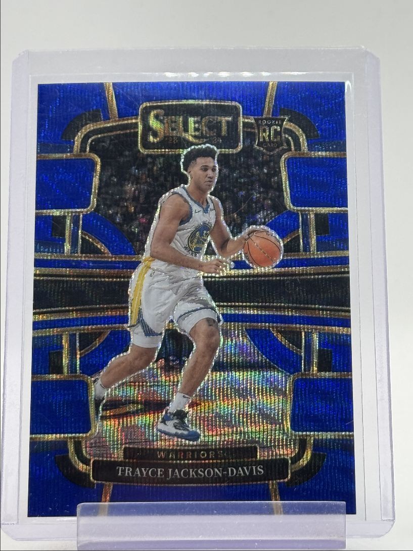 TRAYCE JACKSON-DAVIS 2023-24 SELECT CONCOURSE ROOKIE BLUE WAVE RC /75 Q5118