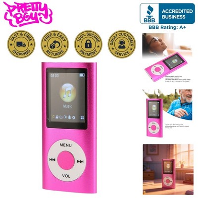 Bluetooth MP3 Player with 1.8 Inch LCD and Built-in HD Speaker - 64GB Support