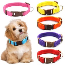 Dog Pet Adjustable Nylon Collar Dog Collar with Quick Release Buckle Classic