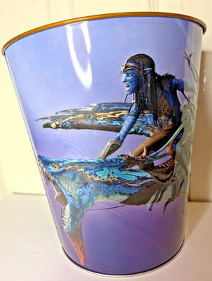 AVATAR Fire And Ash Cineworld Metal Embossed Popcorn Bucket NEYTIRI Version 32oz
