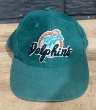 Vintage 90s Team New Drew Pearson Companies Miami Dolphins Snap Back Hat Cap