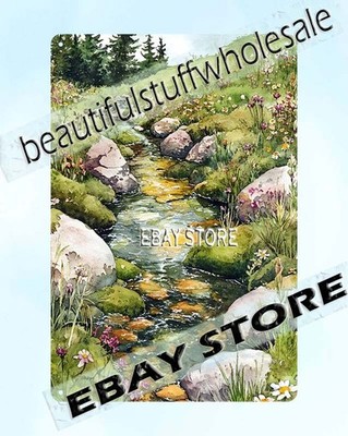 Forest River Tin Sign Nature Flow artwork store