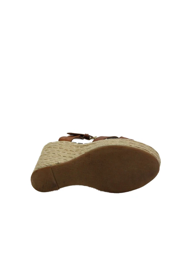 Marc By Marc Jacobs Mujer Cuero Plataforma Alpargata Cuñas Marrón Talla 6.5 Foto 4 de 4