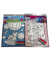 Lot 6 Colorups 3 Peppa Pig and 3 My Little Pony 13" Poster Markers Arts Crafts