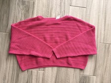 NWT Gap Vibrant Pink Knit Crop Sweater Medium