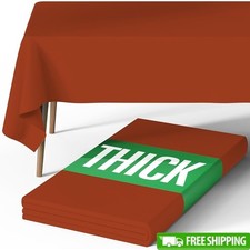 Premium Polyester Tablecloth Reusable Durable Easy Care Table Cover Events New