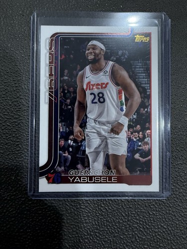 Guerschon Yabusele 2025-26 Topps Basketball #26 Golden Mirror SP 76ers