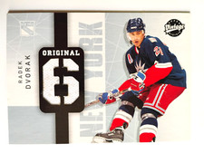 02 03 UPPER DECK VINTAGE ORIGINAL 6 GAME JERSEY RADEK DVORAK OS-RD