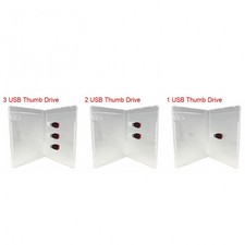 PREMIUM SUPER Clear USB Flash Drive Cases 14MM Lot