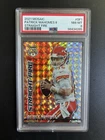 Patrick Mahomes PSA 8 Straight Fire Prizm 2021 Panini Mosaic KC Chiefs #SF1