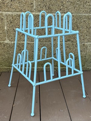Yaffa Style Shoe Rack Organizer 1982 Basic Line USA Baby Blue 1980s Plastic