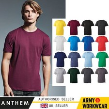 Anthem T-Shirt Hommes Manches Courtes Coton Bio Col Rond Ringspun Tee