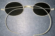 Vintage Wire Rimmed Glasses - Dark Tint Unknown Maker