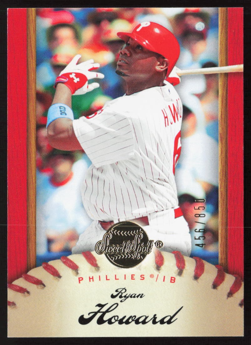 Ryan Howard 2007 Upper Deck Sweet Spot #89 #/850 - Philadelphia Phillies