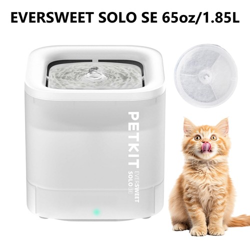 PETKIT 65oz/1.85L Cat Water Fountain Wireless Pump Automatic Pet Water Dispenser