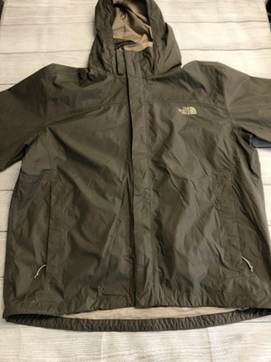 The North Face Jacket Mens XL Green Hooded Full Zip Windbreaker Lightweight