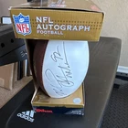 Michael Strahan Signed NFL Football New York Giants HOF 2014 Auto w NFL Hologram