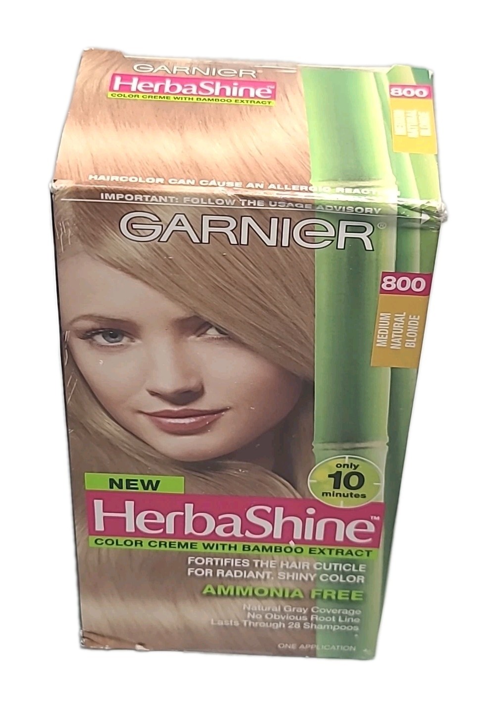 GARNIER &bull; Herbashine &bull; Color Creme Hair Color  #800 MEDIUM NATURAL BLONDE 