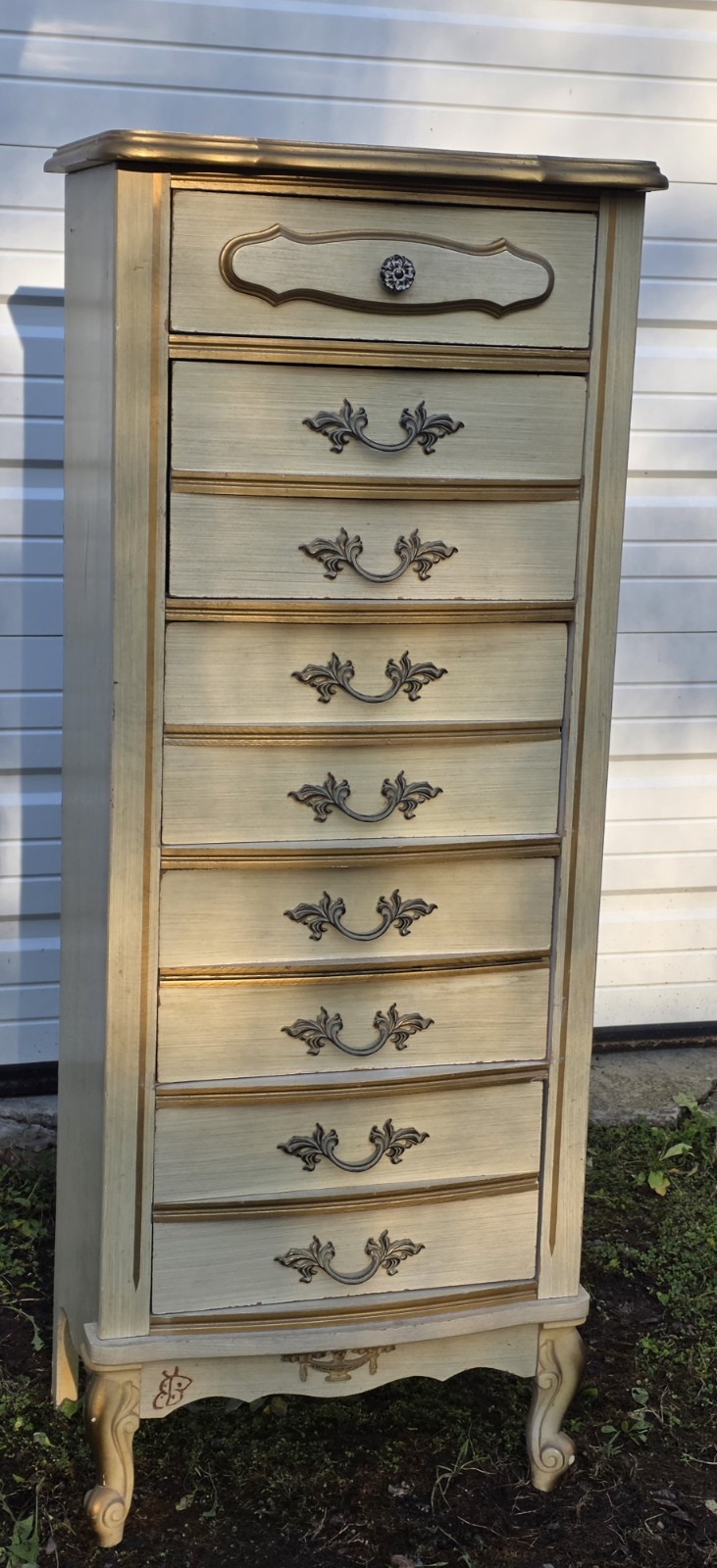 Vintage French Provincial Lingerie Chest Of Drawers Mid Century Furniture 