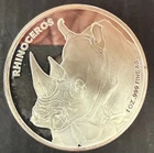 1 Oz. Fine .999 Silver “Rhinoceros” San Diego Zoo Bullion Round