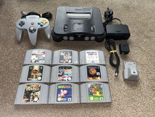 Nintendo 64 Console Bundle 9 Games inc Super Mario 64, Yoshi Story & Quake 2