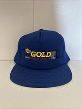 Vintage Sunoco Gold Octane Blue SnapBack Trucker Hat Very Good Condition Hat