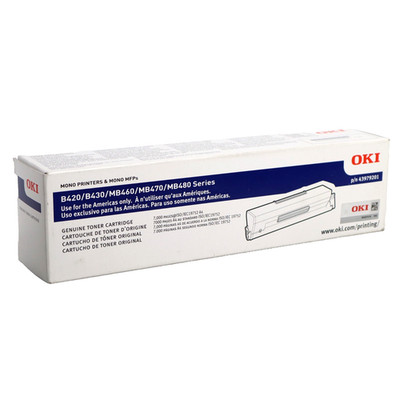 GENUINE Oki 43979201 Black Toner Cartridge B420 B430 MB460 MB470 New Sealed Box!