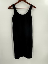MADEWELL J.Crew Women’s Dress Silk Black XSMALL  Spaghetti Strap Black Tie Back